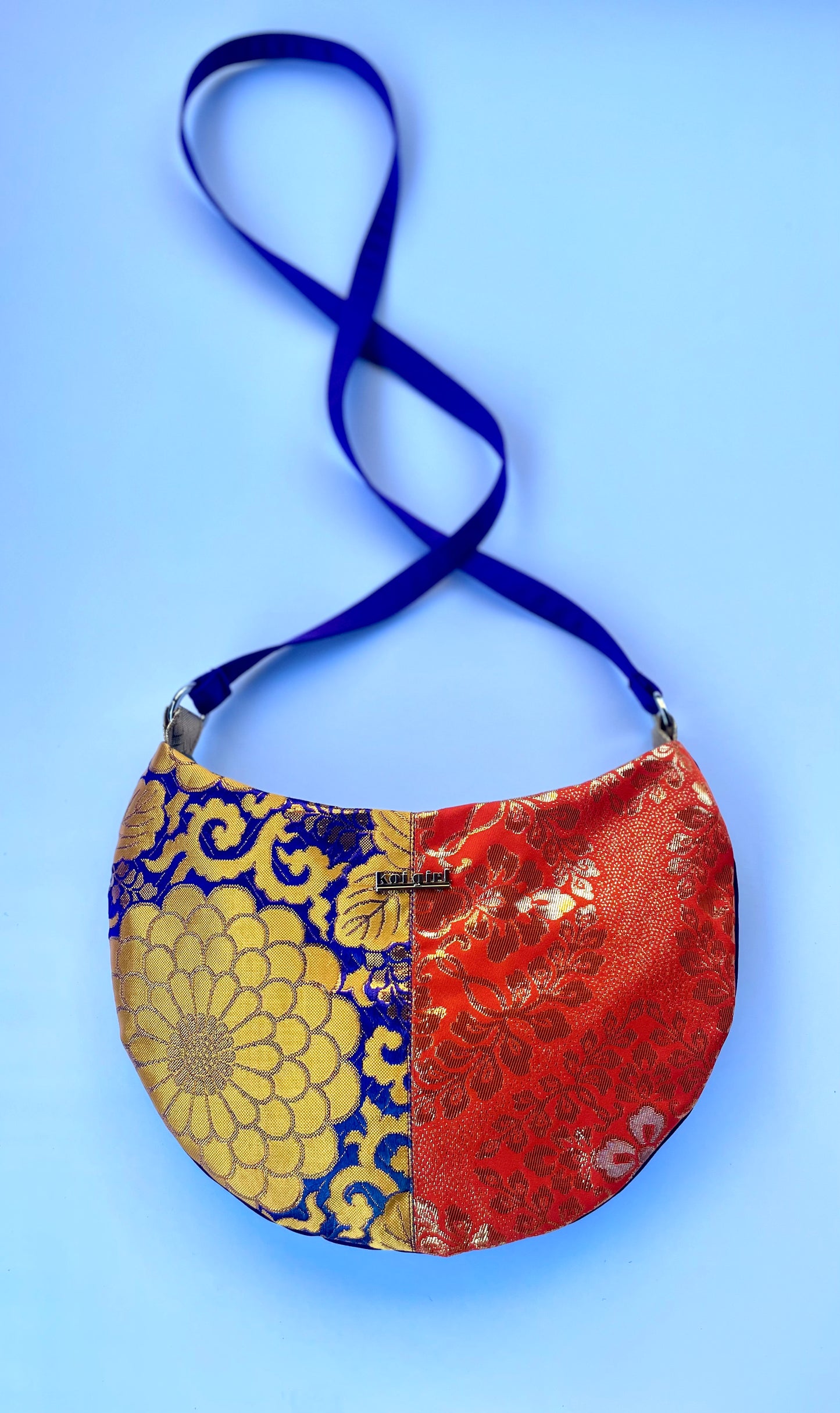 Murasaki and Orenji Crescent Crossbody Bag