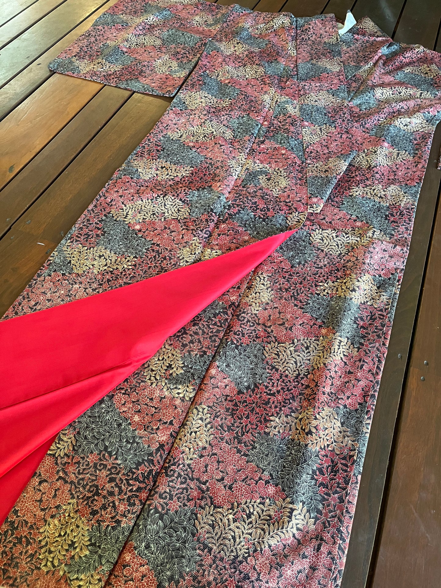 Leaf Vintage Komon Kimono