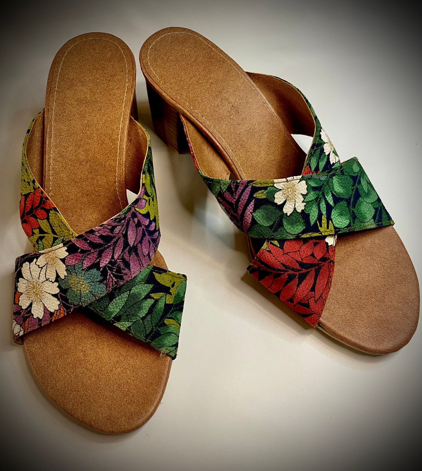 Blossom Garden Crossover Mules SIZE 41